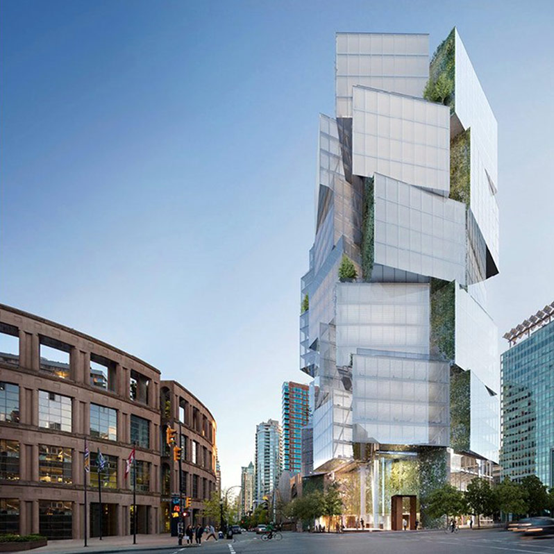 Rendering of Deloitte Summit Tower downtown Vancouver